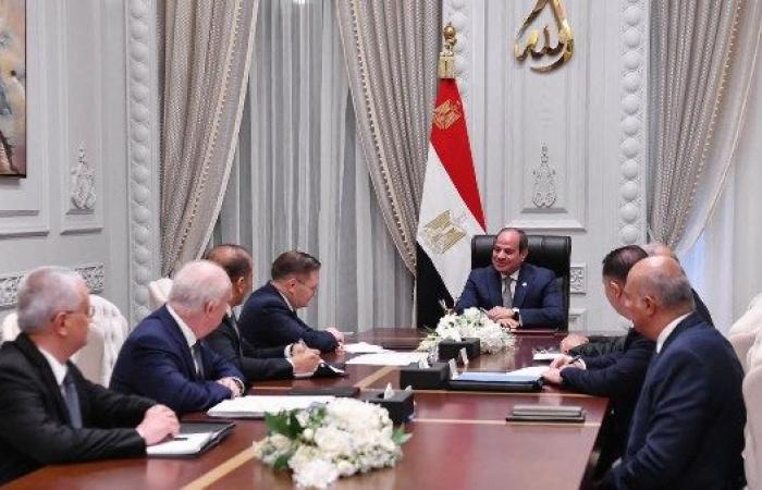 الرئيس السيسى يلتقى المدير العام لهيئة الدولة للطاقة النووية الروسية
