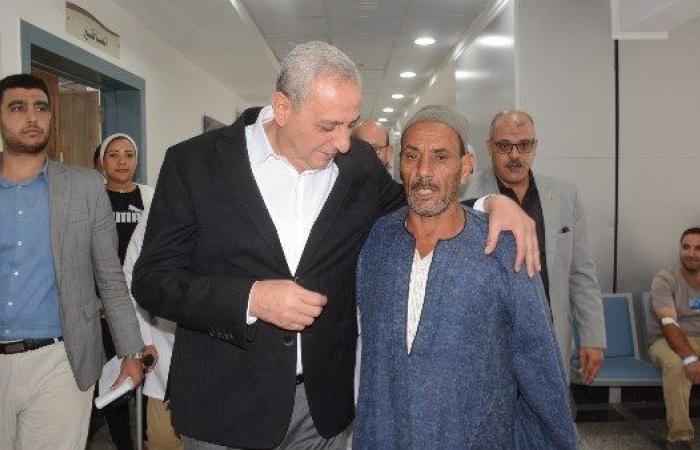 محافظ الغربية في جولة مفاجئة بمستشفى طنطا العام الجديد