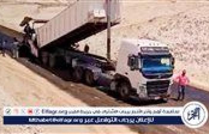 رصف طريق دير القصير فى أسيوط بطول 5 كم بتكلفة 30 مليون جنيه