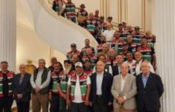 السفير الأردنى يلتقي فريق "جوردان رايدرز" بنادى السيارات والرحلات المصرى