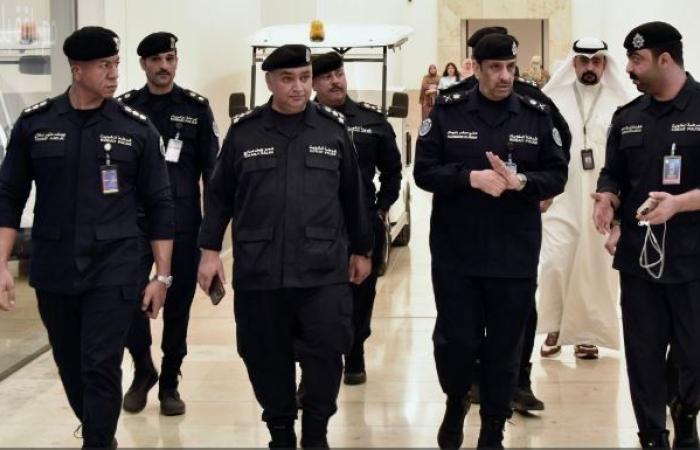 وكيل وزارة الداخلية الكويتية بالتكليف يتفـقد مـنفذ ومخفـر النويصيب ومجمع الخيران