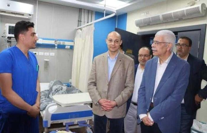 رئيس جامعة المنوفية يتفقد المستشفيات الجامعية في اول ايام عيد الأضحى المبارك