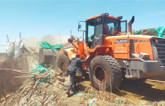 إزالة 17 حالة تعدي على الأراضي الزراعية في المهد أول أيام إجازة العيد