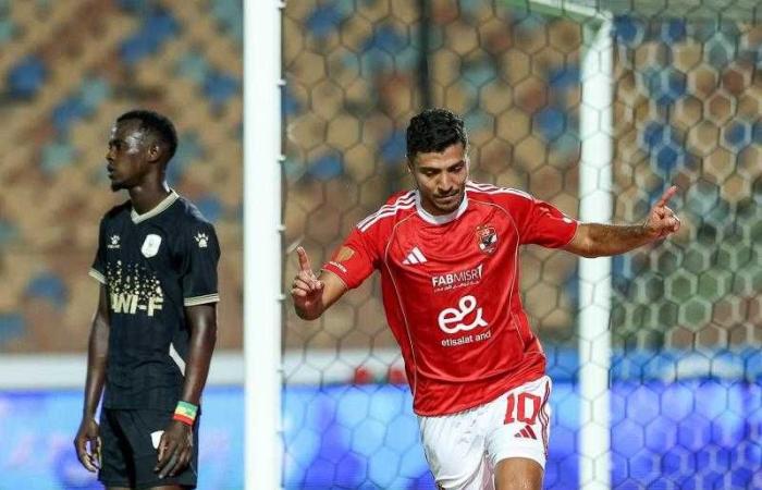 محمد شريف: تسجيل الأهداف عمل جماعي.. وهدفنا تحقيق الانتصارات وإسعاد الجماهير