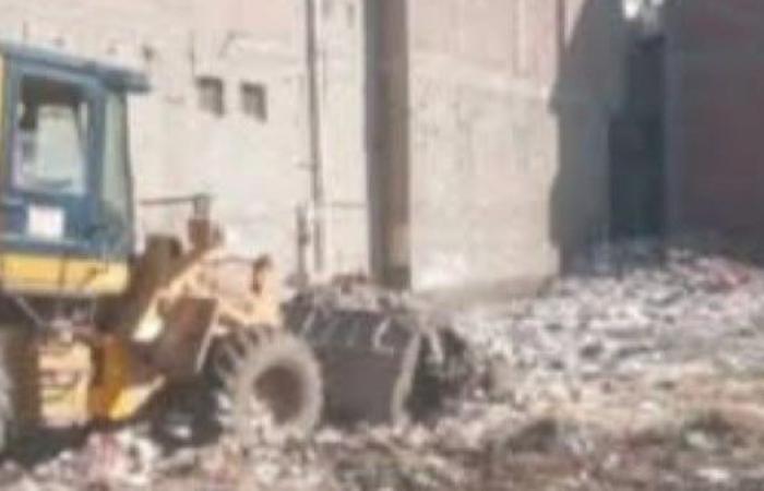 رفع 150 طن مخلفات صلبة بقرى مركز شرنوب ضمن حملة مكبرة للنظافة