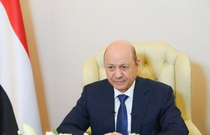 رئيس مجلس القيادة الرئاسي اليمني يعرب عن تقديره للدور الأمريكي في مواجهة خطر ميليشيات الحوثي