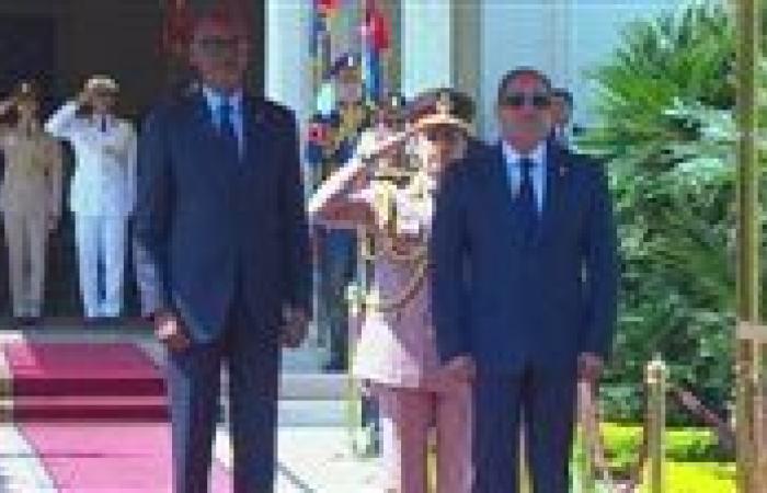الرئيس السيسي يستقبل نظيره الرواندي في قصر الاتحادية