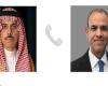 اتصال هاتفي بين وزير الخارجية والهجرة ونظيره السعودي