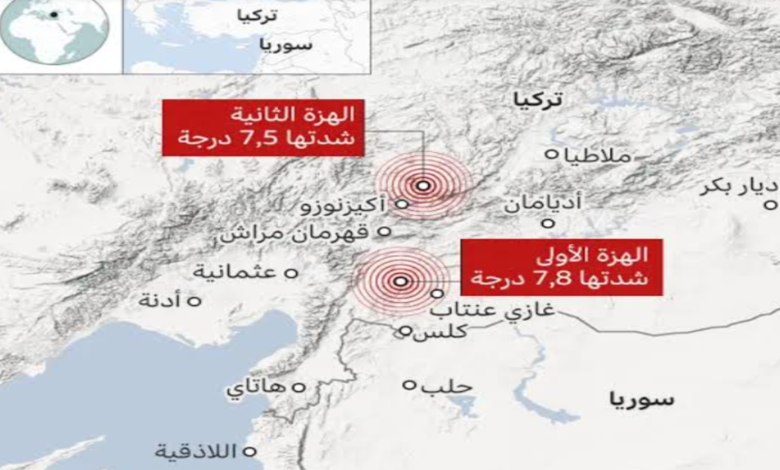 “بقوة 6.1 ريختر” زلزال يضرب شرق تركيا على عمق 9 كم تحت الأرض